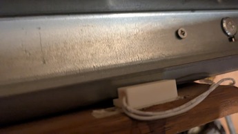 Capteur en fin de rail, Porte ouverte