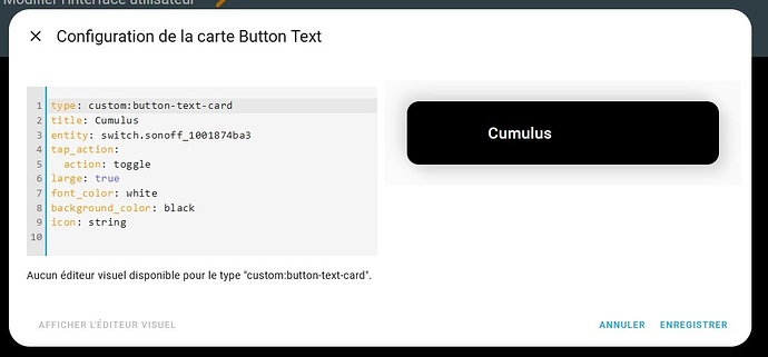 button text