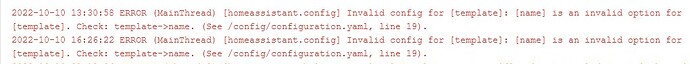 log template