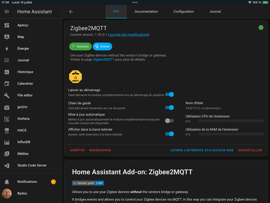 Zigbee s’arrête seul - Entraide Home Assistant - Home Assistant ...
