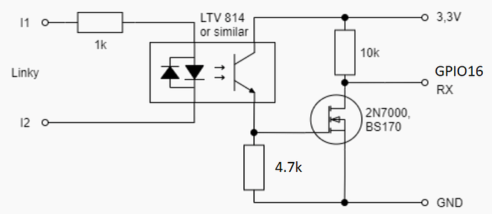 Cablage ESP Linky