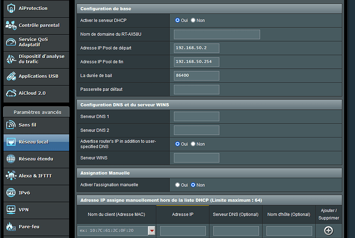 routeur dhcp