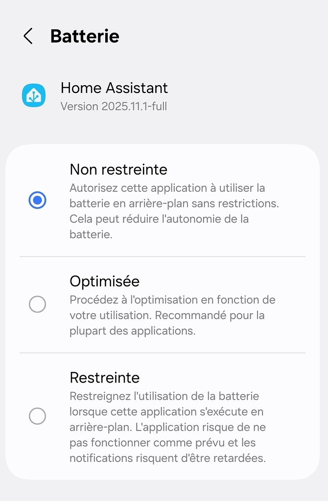 Mise a jour de localisation app companion - Entraide Home Assistant ...