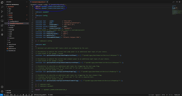 Capture configuration