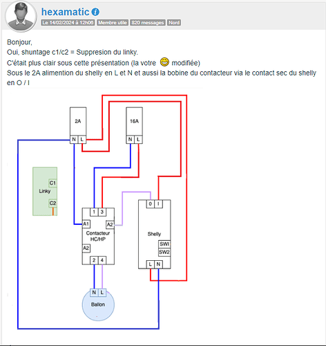 cablage shelly a realiser