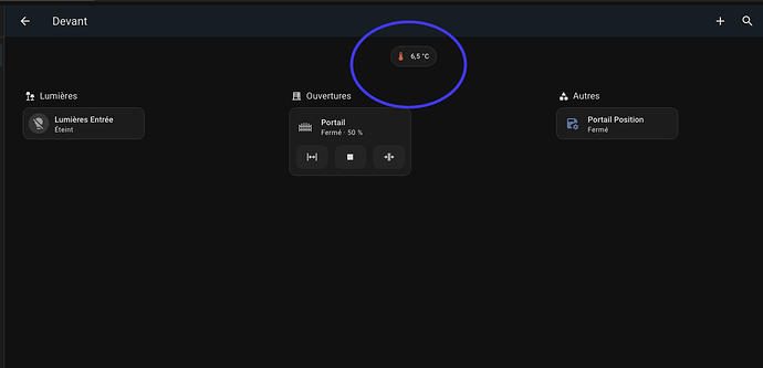 piece avec temperature