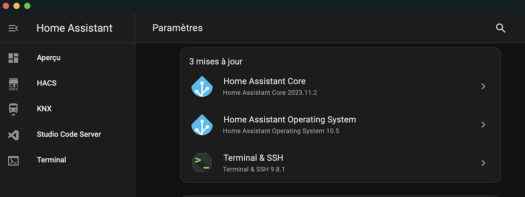 Mise à jour Home Assistant - Entraide Home Assistant - Home Assistant ...