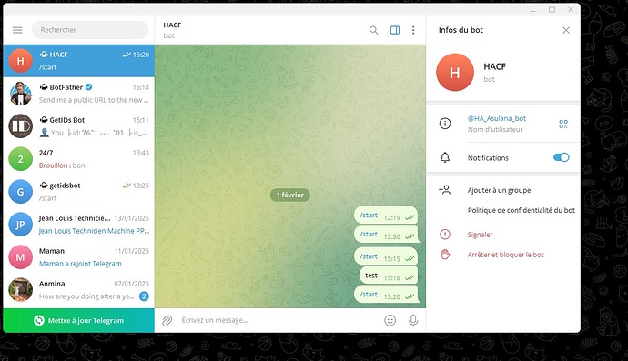 telegram start