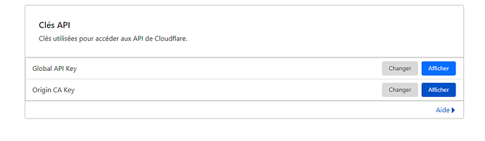 03 clé API cloudfare