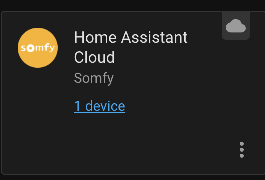 Kit de connectivité SOMFY - Entraide Home Assistant - Home