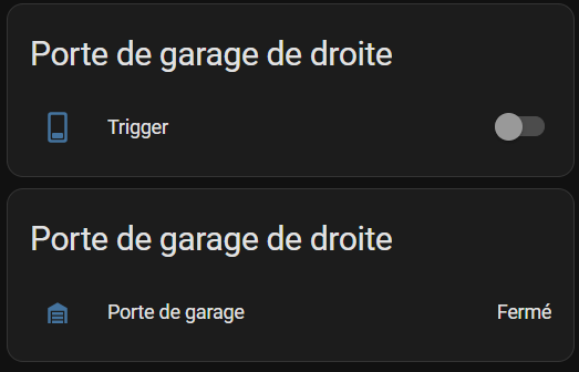Carte commande porte de garage