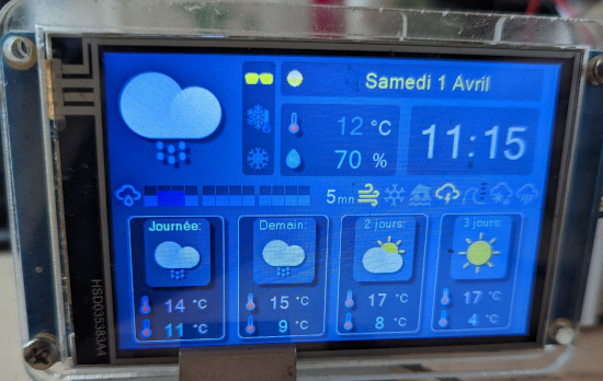 Nextion meteo France home
