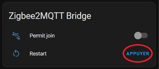 Switch Z2M redémarrage