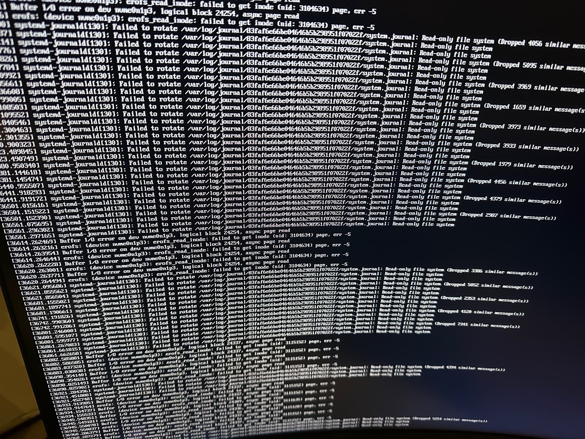 Buffer I/o error on dev nvme sur du Raspberry PI5 - Entraide Home ...