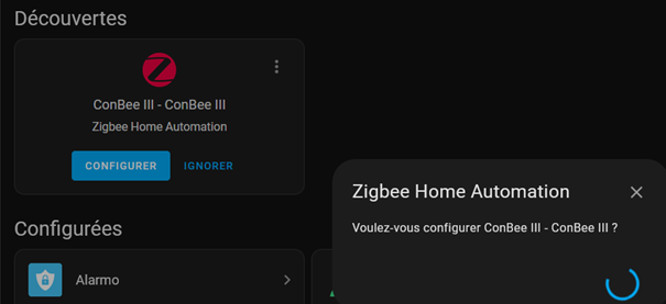Gros Problème conbee III / conbee 3 intégration zigbee - Entraide Home  Assistant - Home Assistant Communauté Francophone