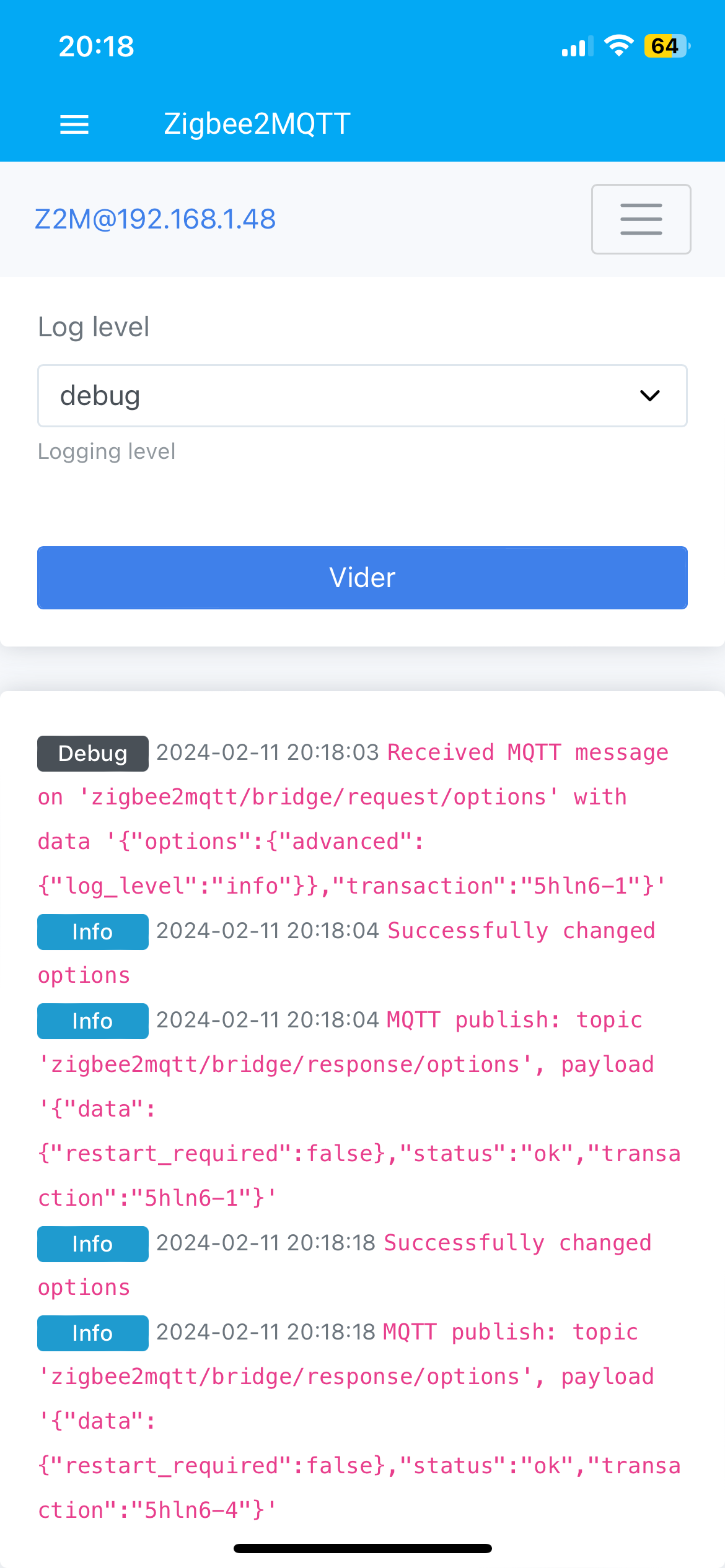 Problème installation zigbee2mqtt - Entraide Home Assistant - Home ...