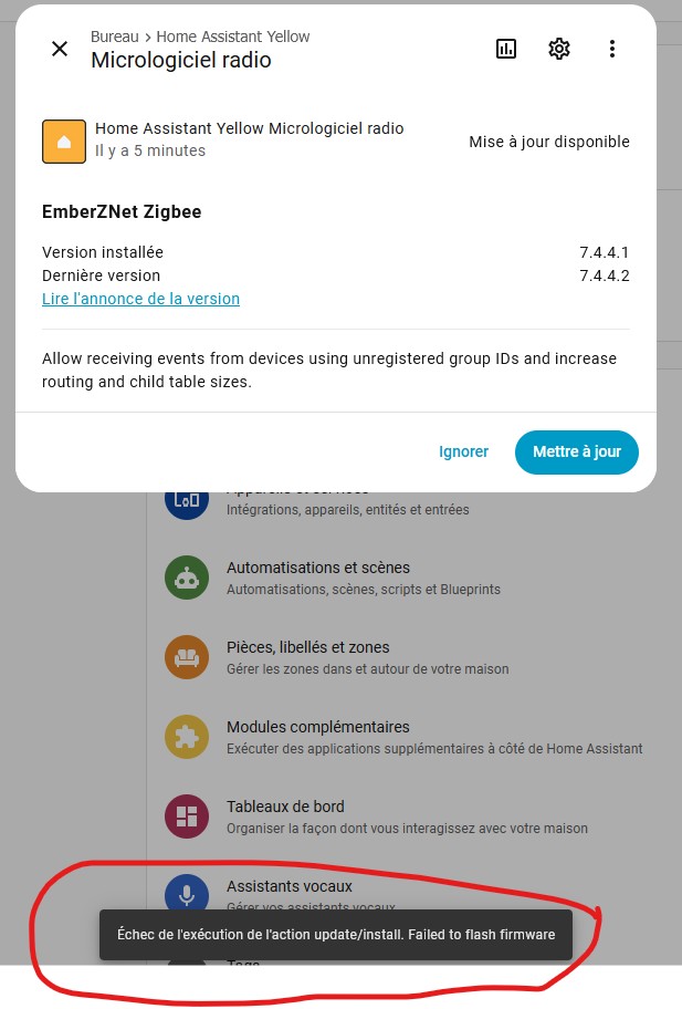 Firmware Zigbee HA Yellow - Entraide Home Assistant - Home Assistant ...